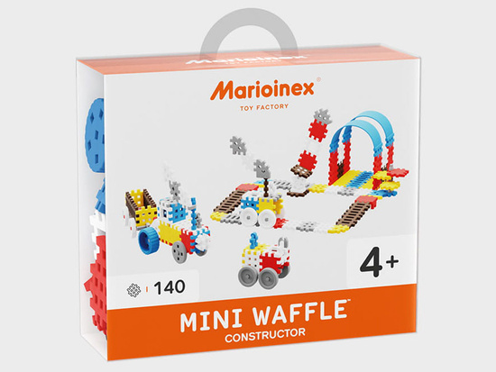 Marioinex Klocki Waffle Mini konstruktor 140ele  ZA5396