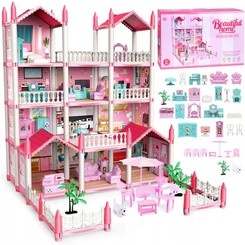 Doll house + furniture 222 pcs. ZA4456