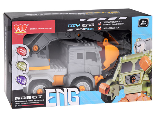 EXCAVATOR - ROBOT 2 in 1 Construction vehicle that transforms into a robot ZA4704 A