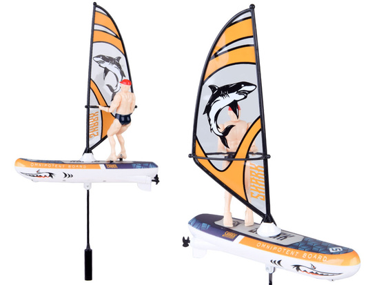 Remote-controlled, luminous WINDSURFER floating with remote control RC0740