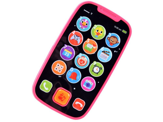 Interactive Kids Phone Toy – Hola Educational Baby Smartphone with Music and Light Effects ZA5670