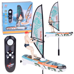 Remote-controlled, luminous WINDSURFER floating with remote control RC0740