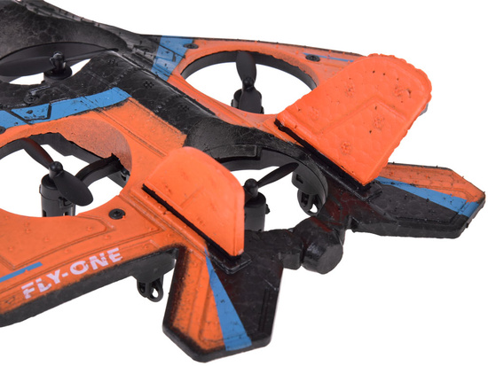 Remote controlled Quadcopter drone - flying vehicle + colored diodes RC0701