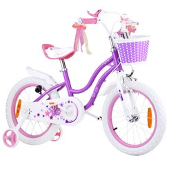 RoyalBaby Children's bicycle STAR GIRL 16 inch basket side wheels RB16G-1