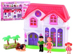 Folding family HOUSE + doll furniture ZA3747