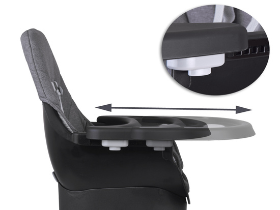 Multifunctional 6-in-1 swivel feeding chair for children ZA5659
