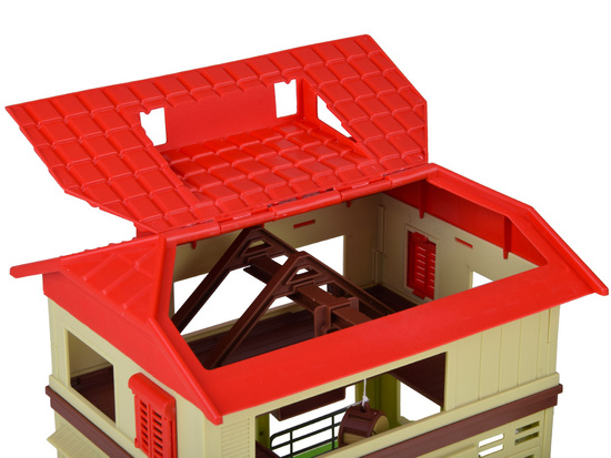 FARM ANIMALS SERIES Barn with road + tractor, figures and accessories ZA5687