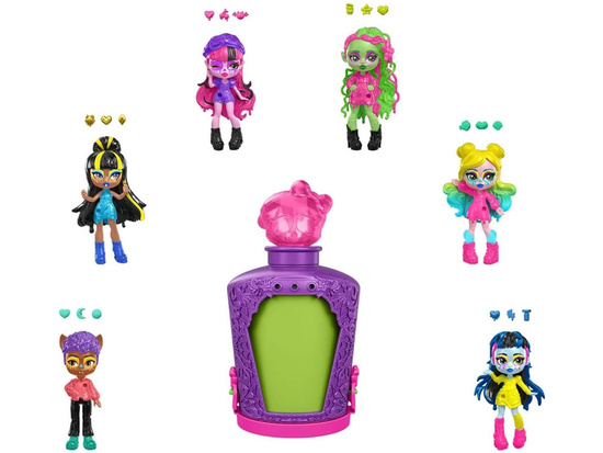 Mattel Mini doll from Monster High POTIONS series 2 and 3 blindbox 1 pc. ZA6055