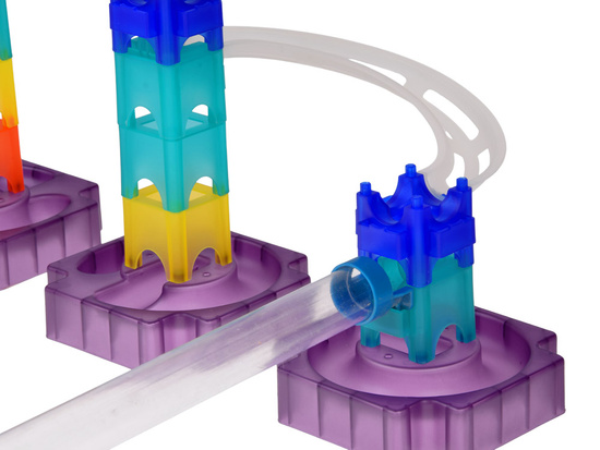 Colorful Marble Run DIY Ball Track with Launcher 58 Pieces ZA5979