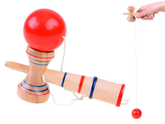 Kendama Drewniana gra zręcznościowa zabawka drewniana GR0462