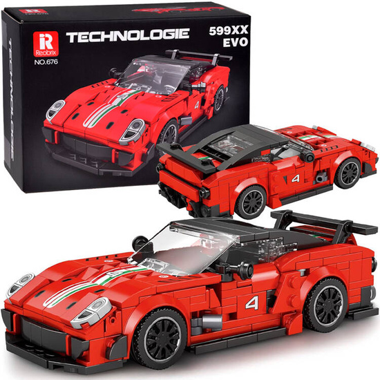 Technical blocks Supersport car RED spoiler 413 pieces ZA5261