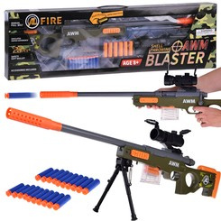 Large sniper rifle, cartridges, shells, sight, magazine ZA4632