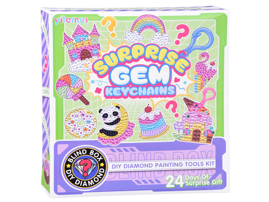 Creative Advent calendar, collage, diamond embroidery, key rings ZA6020