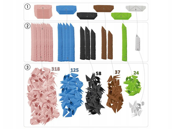 Alexander Creative Set Origami 3D FLAMING 2572