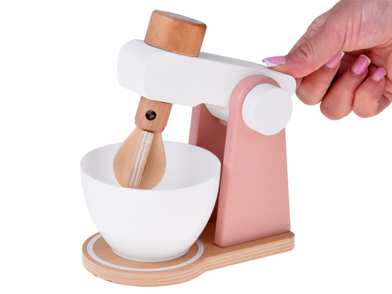 Wooden Set Toaster Coffee Machine Mixer + Accessories – Small Pretend Play Appliances ZA5929