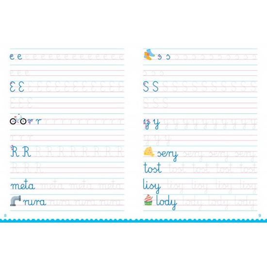 Aksjomat Kaligrafia. Ćwiczenia w pisaniu liter klasa 1