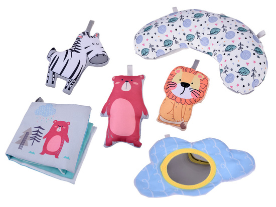 Play mat with arch and toys + braided braid OTULACZ ZA5875