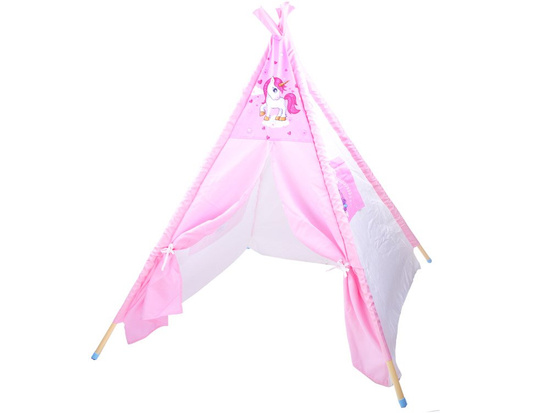 Tent with a pink unicorn wigwam Tipi ZA3555