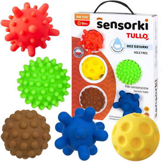 Colorful sensory balls Sensorki 5 pcs 417