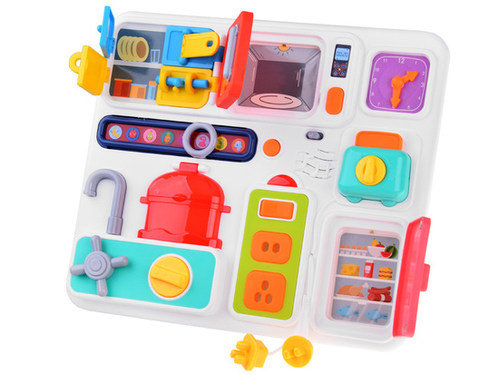 Manipulative board kitchen with sound effects and lights Montessori ZA4658