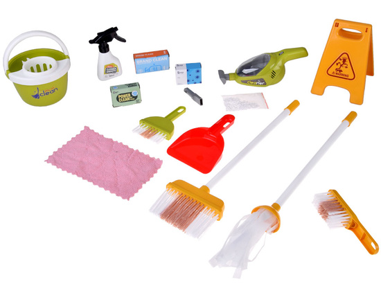 Children's cleaning set - trolley with accessories and vacuum cleaner ZA5873