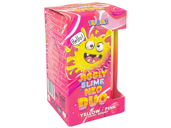 Tuban Jiggly Slime Neo Duo dwukolorowy 430g  żółto-różowy ZA5649