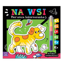 First coloring book. In the countryside. Segmented crayon KS0953