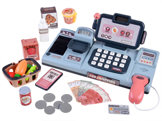 Cash register, weight scanner + smartphone, basket ZA4147