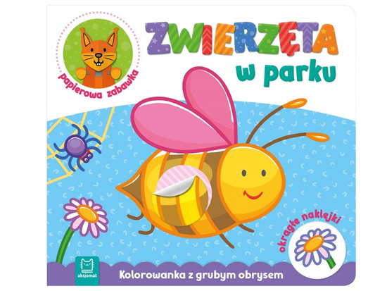 Aksjomat Zwierzęta w parku. Kolorowanka z grubym obrysem KS0514