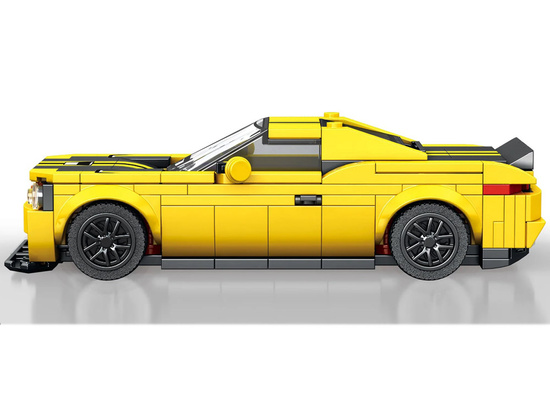 Technical blocks 319-pieces + stickers Yellow Sports Car ZA5260
