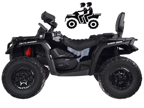 Battery-powered quad for children 2 people CAN-AM OUTLANDER 4x4 LED panel PA0326