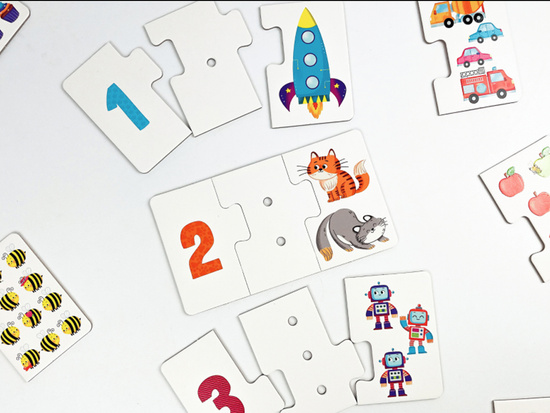 Captain Science Sensory Puzzle Numbers - I touch, arrange and learn ZA6085