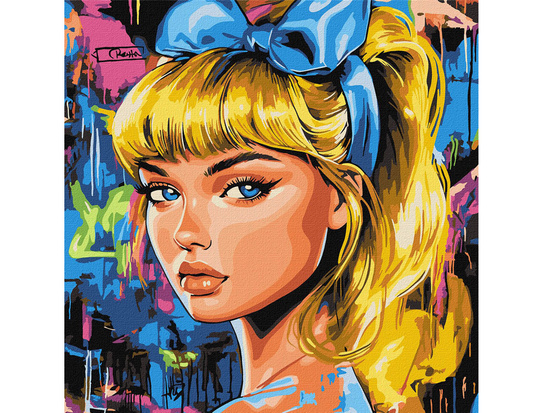 Malowanie po numerach 40 x 40 cm KHO8602 Nowoczesny Kopciuszek AP0102