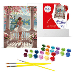 Painting by numbers on frame KHO8441 Wonderful ballerina 40x50 cm AP0117