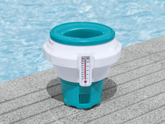 Bestway Chemical Dispenser with Built-in Thermometer Pool Float 58701