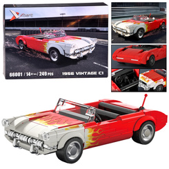 Klocki konstrukcyjne samochód klasyk hot rod Roadster 249ele  ZA5817