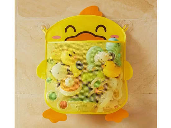 Bath toy net organizer container yellow duck ZA5927