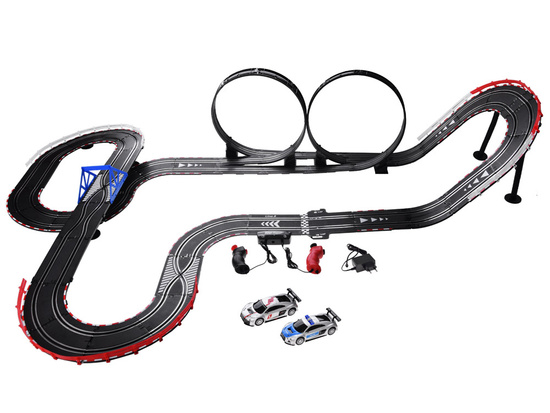 Electric car rally racing track 2 cars AUDI route 8m RC0620