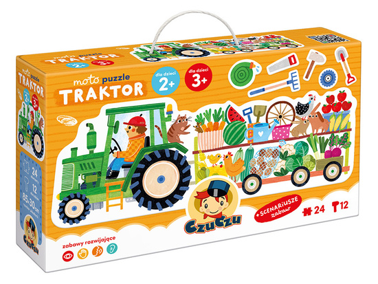 CzuCzu Moto puzzle Traktor moto puzzle dla dzieci 24 elementy ZA5555