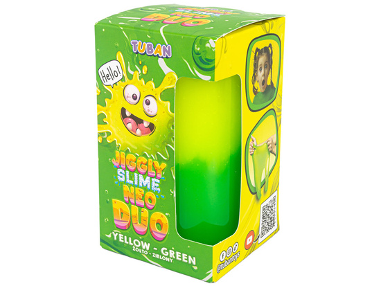 Tuban Jiggly Slime Neo Duo dwukolorowy żółto-zielony 430g ZA5650
