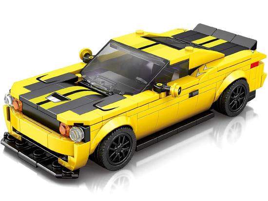Technical blocks 319-pieces + stickers Yellow Sports Car ZA5260