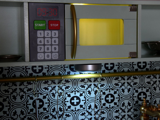 Beautiful Mint wooden kitchen for children ZA4128