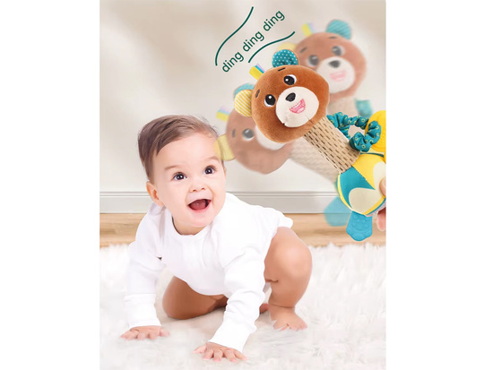 Charmant Rattle Teether Plush Toy Deer for a Child ZA5771