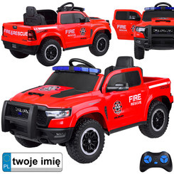 RAM pickup car fire brigade battery operated for children roosters PA0323