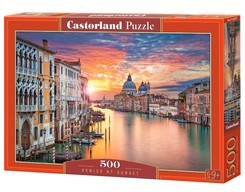 Puzzle 500-elementów Venice at sunset  Wenecja zachód widok