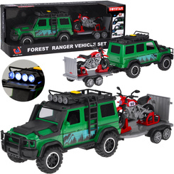 Off-road vehicle with trailer + MOTOR Light and sound ZA5913
