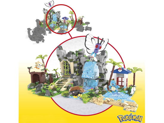 Mattel MEGA Pokémon set 1362 pieces + 4 Pokemon figures ZA6035