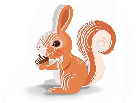 3D puzzle cardboard model SQUIRREL do it yourself DIY 35 eleZA5720