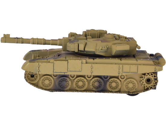 RC Tank with Remote Control, Rotating Turret, Lights, Realistic Sound