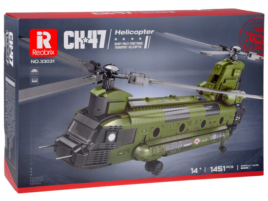 Reobrix Licencjonowane Klocki Helikopter CH-47 Chinook 1458 ele ZA5802